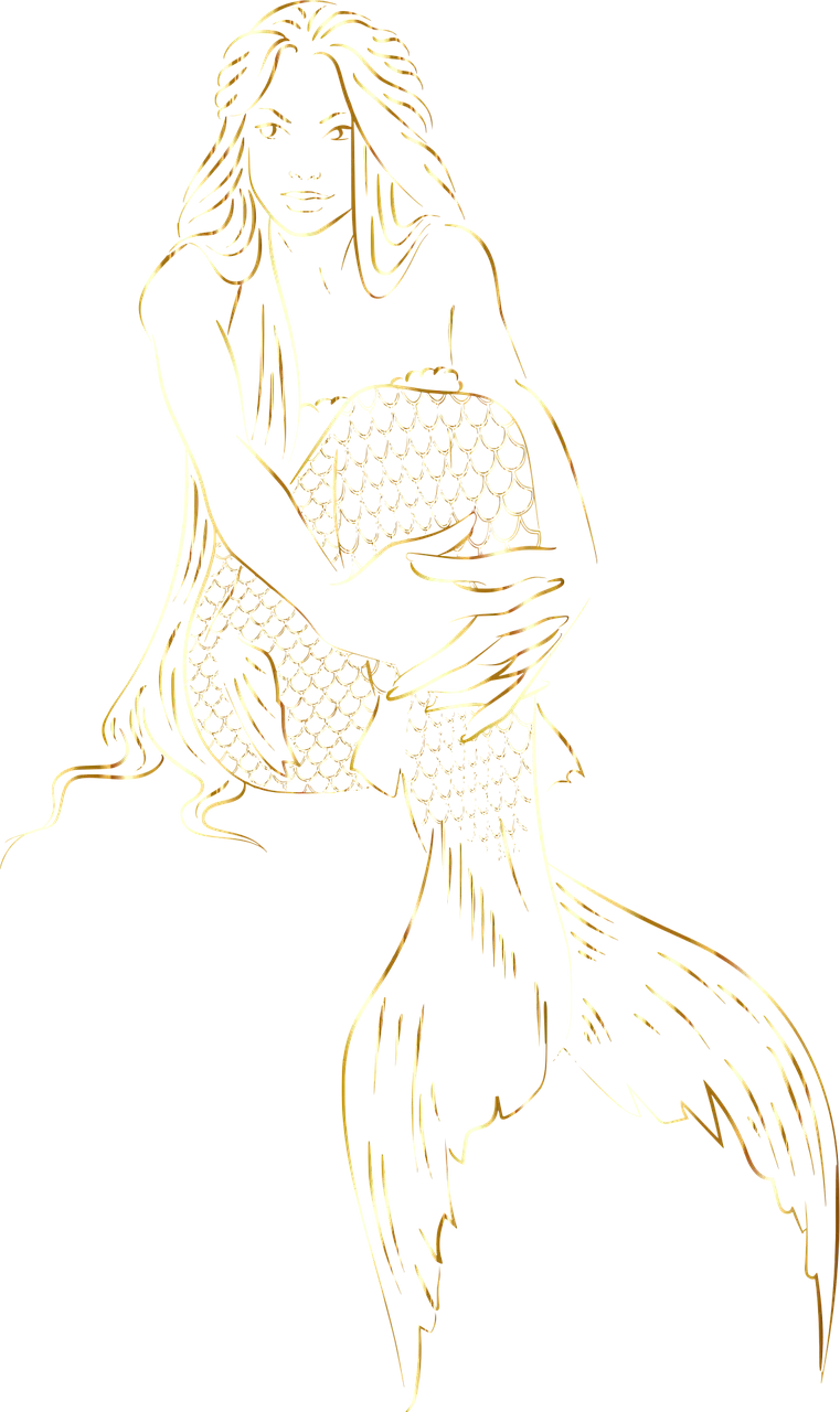 Woman Mermaid Siren Stickdatei – Kinder