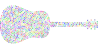 Hearts Guitar Musical instrument Stickdatei – Musik
