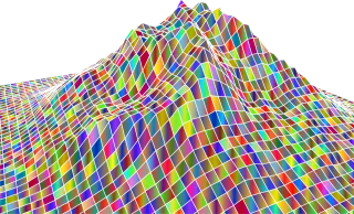 Mountain Hill Geographic Stickdatei – Natur