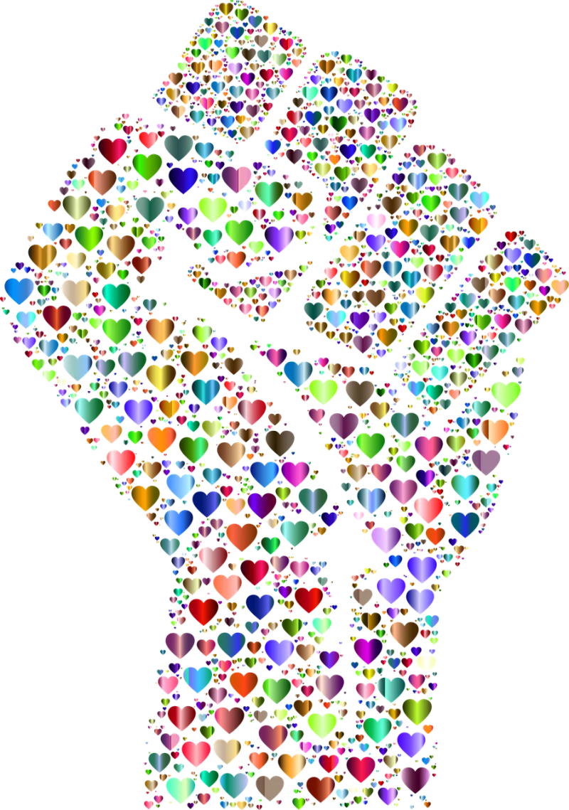 Fist Hearts Hand Stickdatei – Kinder