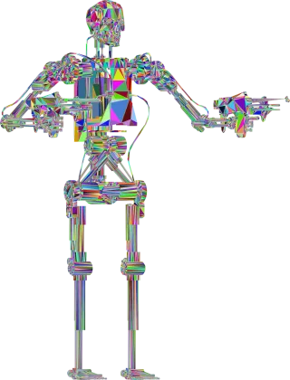 Terminator Robot Ai Stickdatei – Kinder