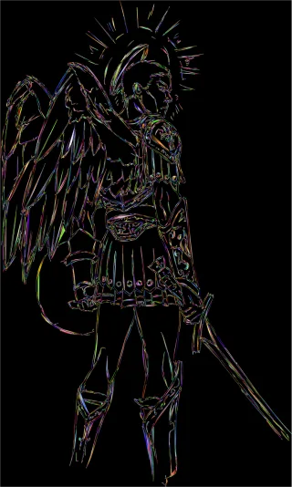 Angel Warrior Wings Stickdatei