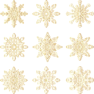 Snowflakes Ice Crystal Stickdatei