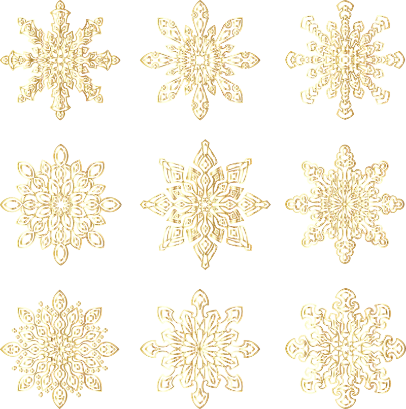 Snowflakes Ice Crystal Stickdatei – Weihnachten