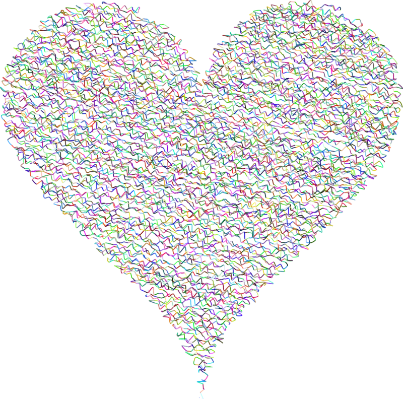 Heart Love Line art Stickdatei – Herzen & Liebe