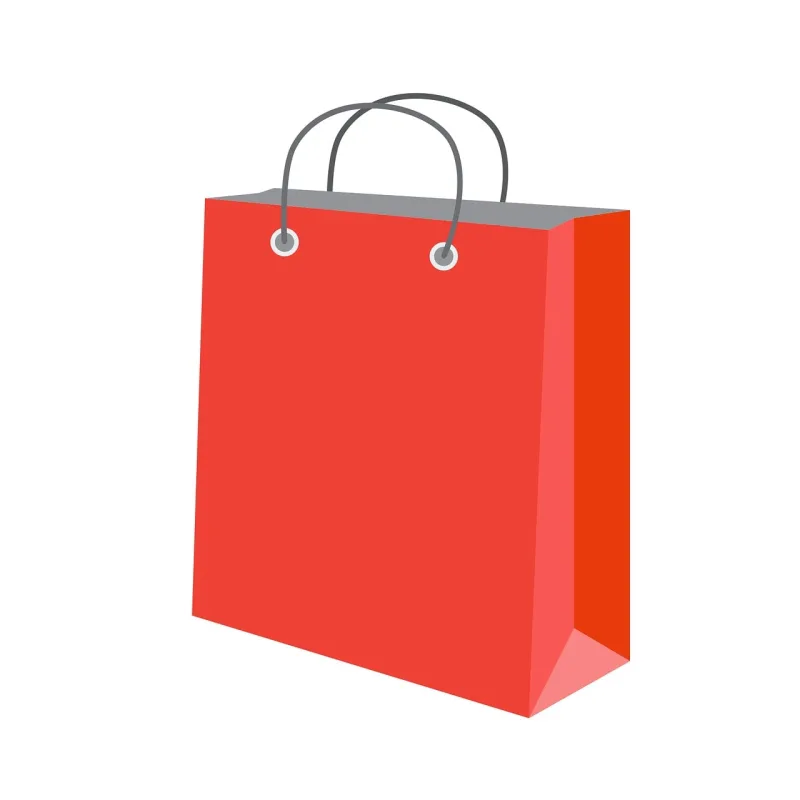 Paper bag Red Shopping Stickdatei – Weihnachten
