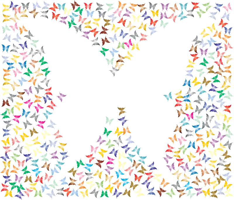 Butterfly Insect Animal Stickdatei – Tiere