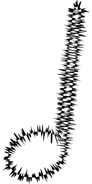 Half note Musical note Waveform Stickdatei – Musik