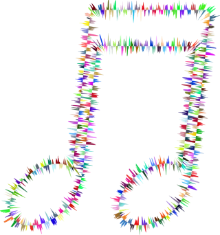 Quarter note Musical note Waveform Stickdatei