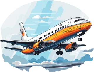 Ai generated Airplane Plane Stickdatei