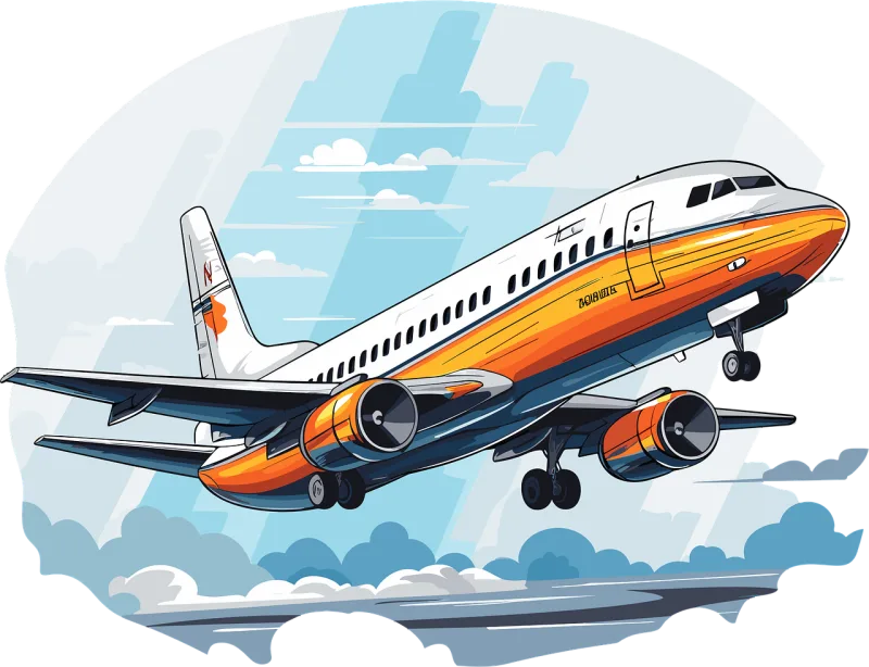 Ai generated Airplane Plane Stickdatei – Fahrzeuge