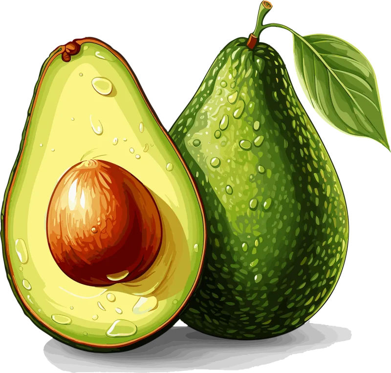 Ai generated Avocados Fruit Stickdatei – Essen & Trinken