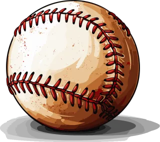 Ai generated Ball Baseball Stickdatei