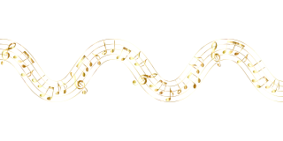 Musical notes Wave Music Stickdatei