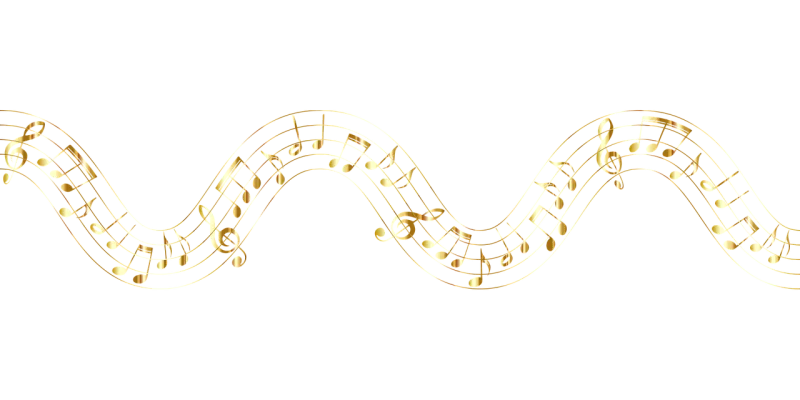 Musical notes Wave Music Stickdatei – Natur