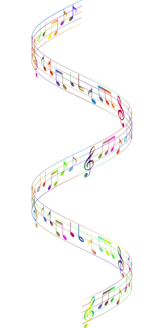 Musical notes Wave Music Stickdatei