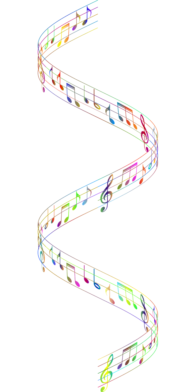 Musical notes Wave Music Stickdatei – Natur