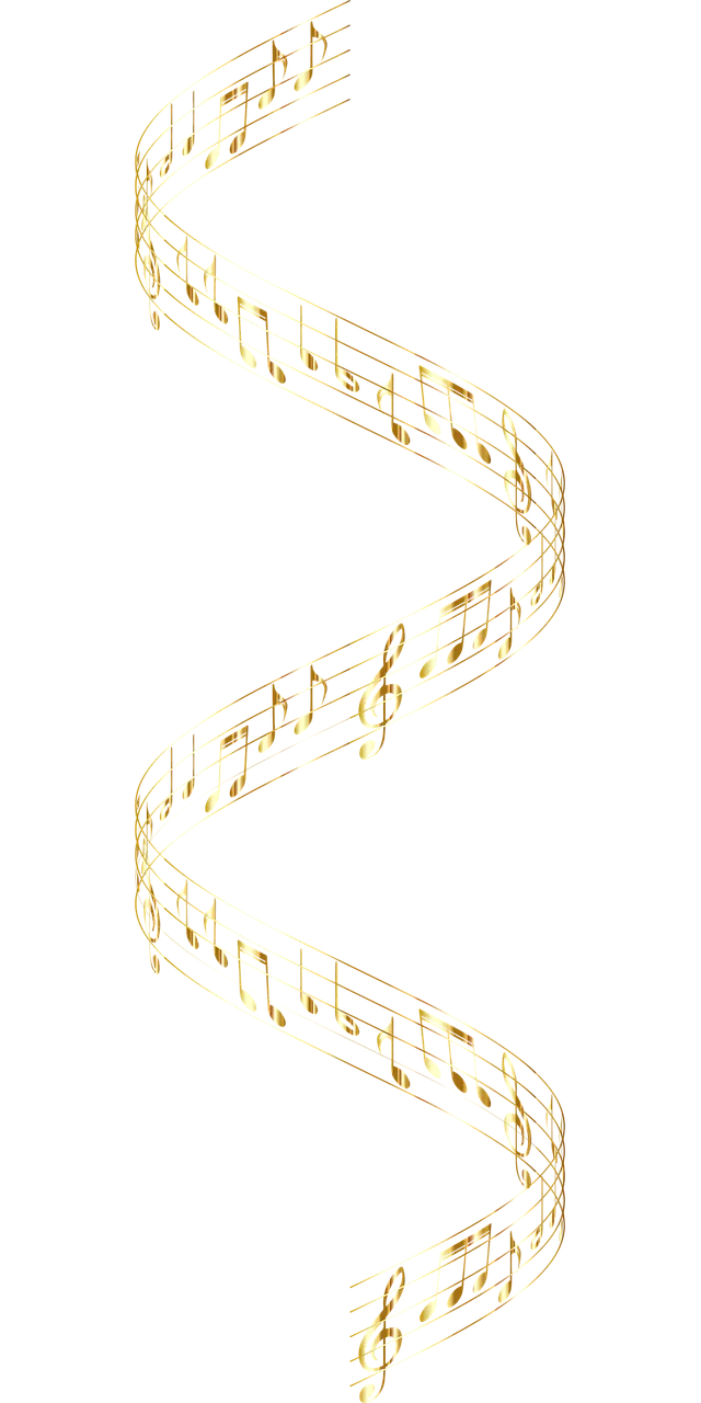 Musical notes Wave Music Stickdatei – Natur
