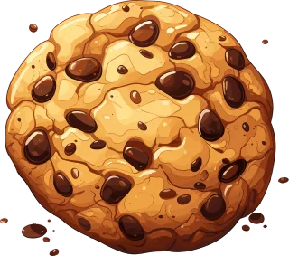 Ai generated Cookie Chocolate Stickdatei