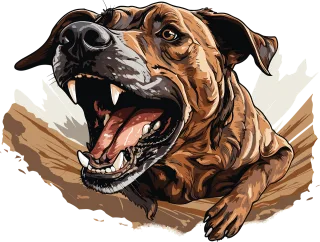 Ai generated Dog Pitbull Stickdatei
