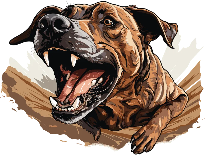 Ai generated Dog Pitbull Stickdatei – Tiere