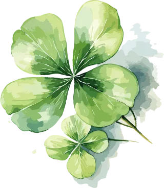 Ai generated Leaves Clover Stickdatei