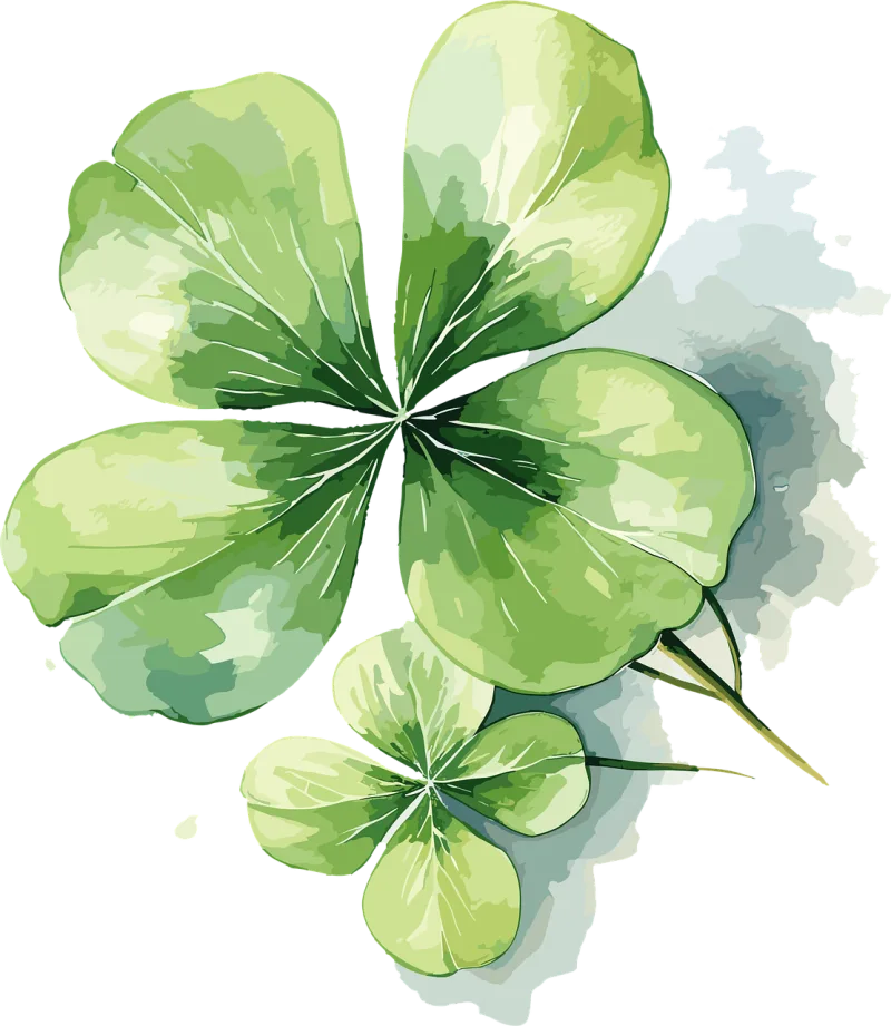 Ai generated Leaves Clover Stickdatei – Natur
