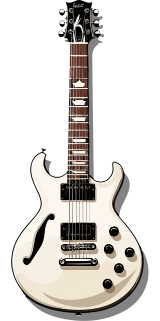 Ai generated Guitar E-guitar Stickdatei – Musik