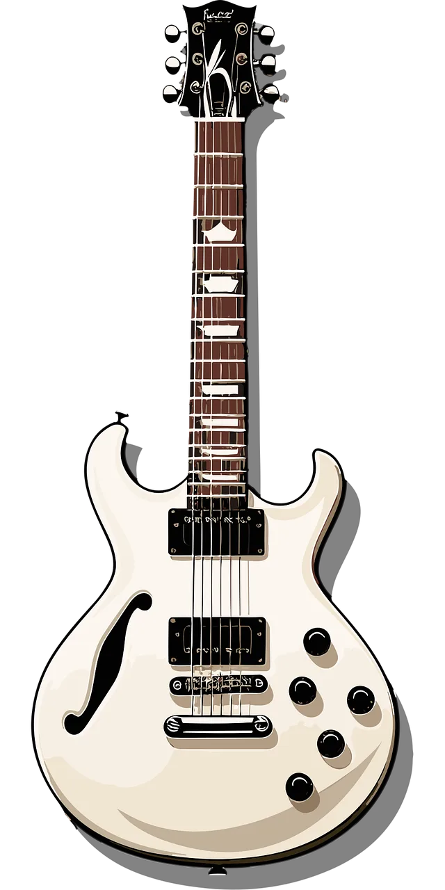 Ai generated Guitar E-guitar Stickdatei – Musik