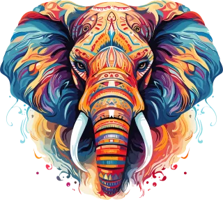Ai generated Elephant Nature Stickdatei – Tiere