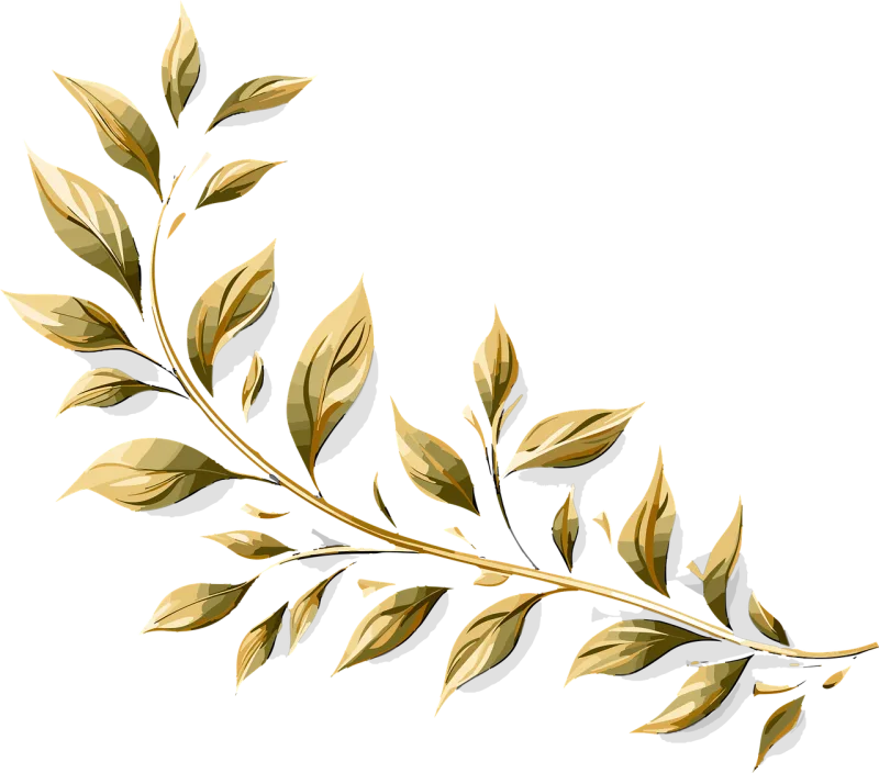 Ai generated Laurel Golden Stickdatei – Weihnachten