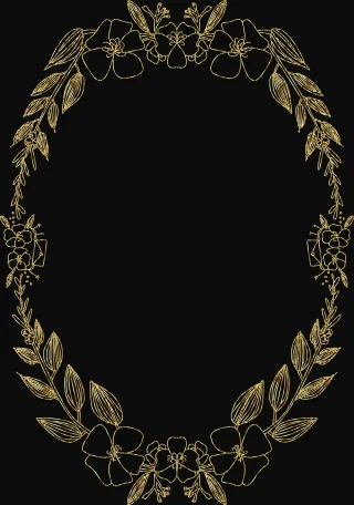 Frame Border Beautiful flowers Stickdatei
