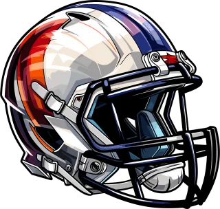 Ai generated American football Helmet Stickdatei