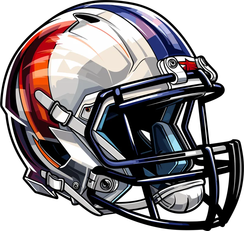 Ai generated American football Helmet Stickdatei – Sport