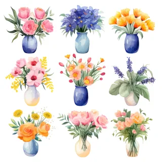 Background Blossom Botanical Stickdatei