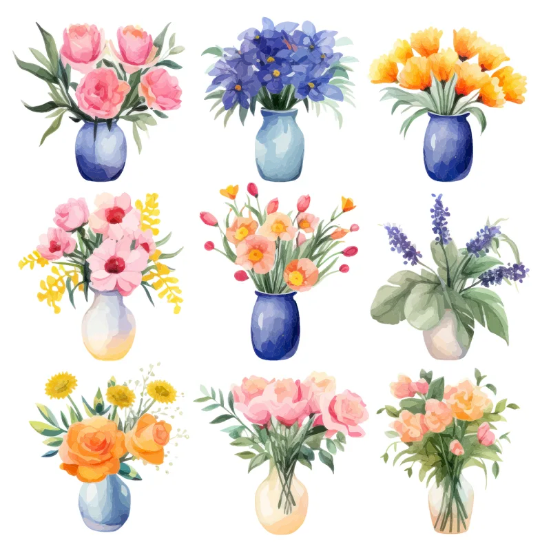 Background Blossom Botanical Stickdatei – Blumen