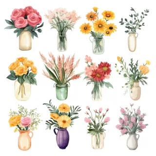 Background Blossom Botanical Stickdatei