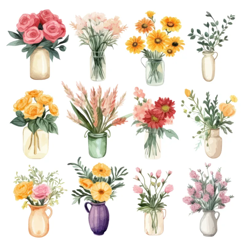 Background Blossom Botanical Stickdatei – Blumen