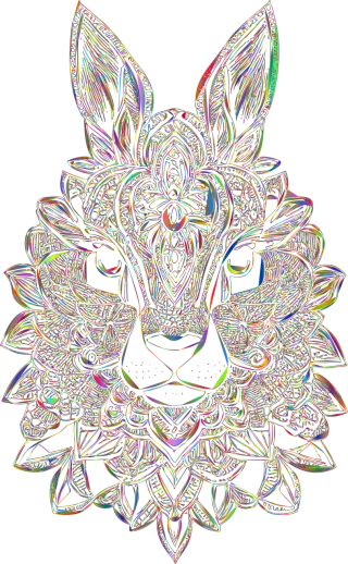 Rabbit Design Chinese zodiac Stickdatei