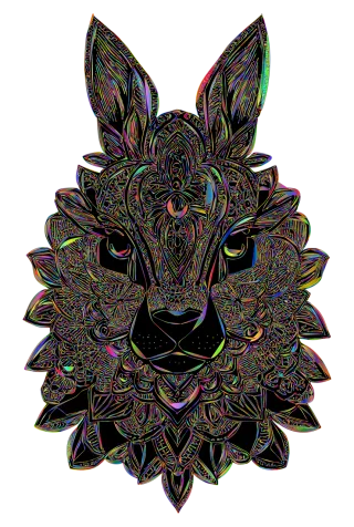 Rabbit Design Chinese zodiac Stickdatei