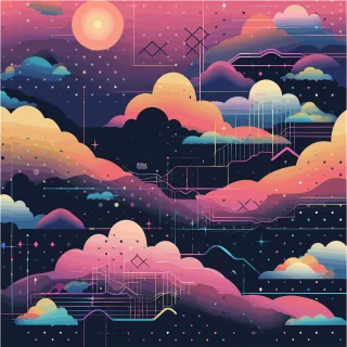 Lofi Black Pink Stickdatei
