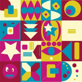 Geometric Box Abstract Stickdatei
