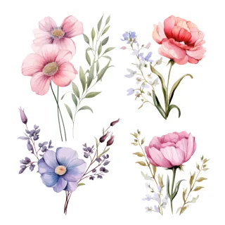 Flower Floral Flower background Stickdatei