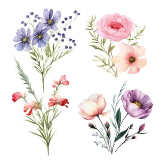 Flower Floral Beautiful flowers Stickdatei