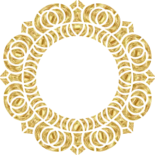 Lotus Frame Border Stickdatei