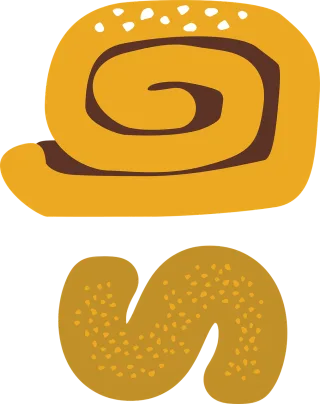 Bun Cookie Fancy cake Stickdatei