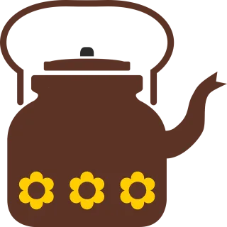 Coffee pot Retro Pot Stickdatei