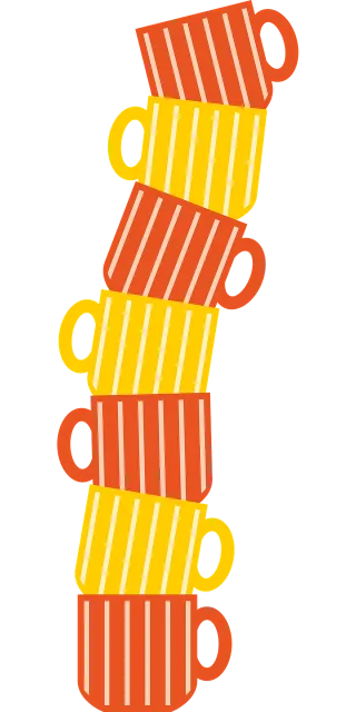 Coffee cup Retro Stack Stickdatei