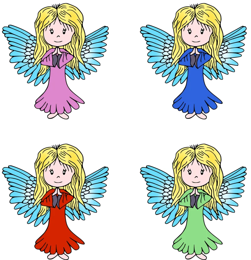 Angel Woman Girl Stickdatei – Herzen & Liebe