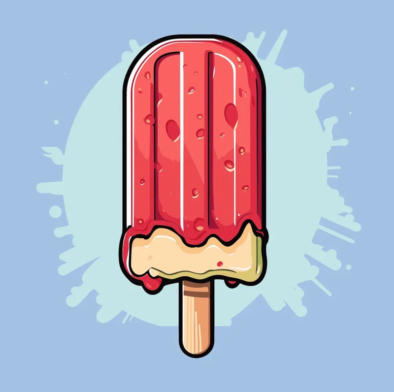 Ai generated Popsicle Ice cream Stickdatei – Kinder